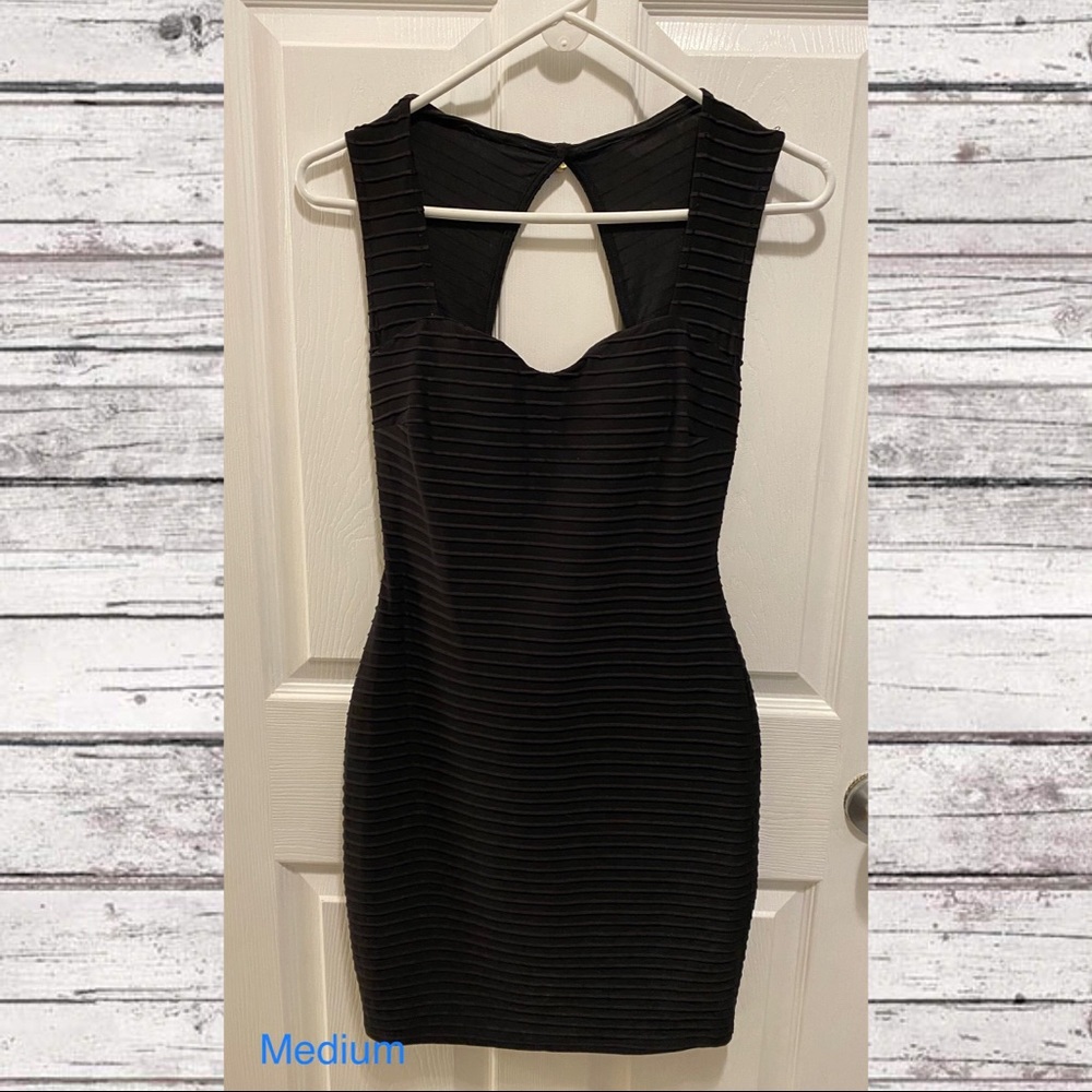 Black Bodycon Mini Dress